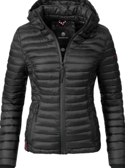 Marikoo Damen Steppjacke - Samtpfote in schwarz