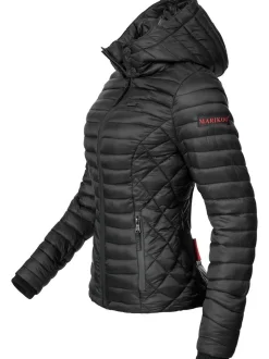 Marikoo Damen Steppjacke - Samtpfote in schwarz