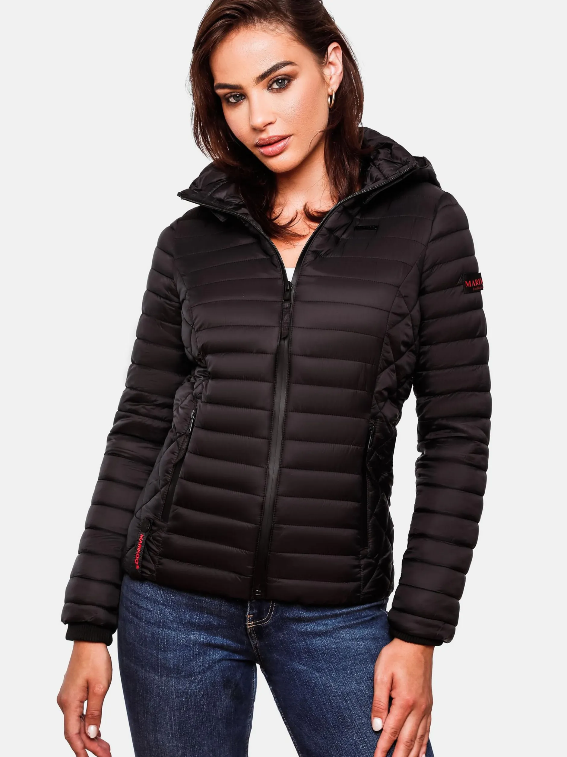 Marikoo Damen Steppjacke - Samtpfote in schwarz