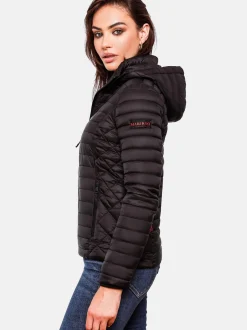 Marikoo Damen Steppjacke - Samtpfote in schwarz