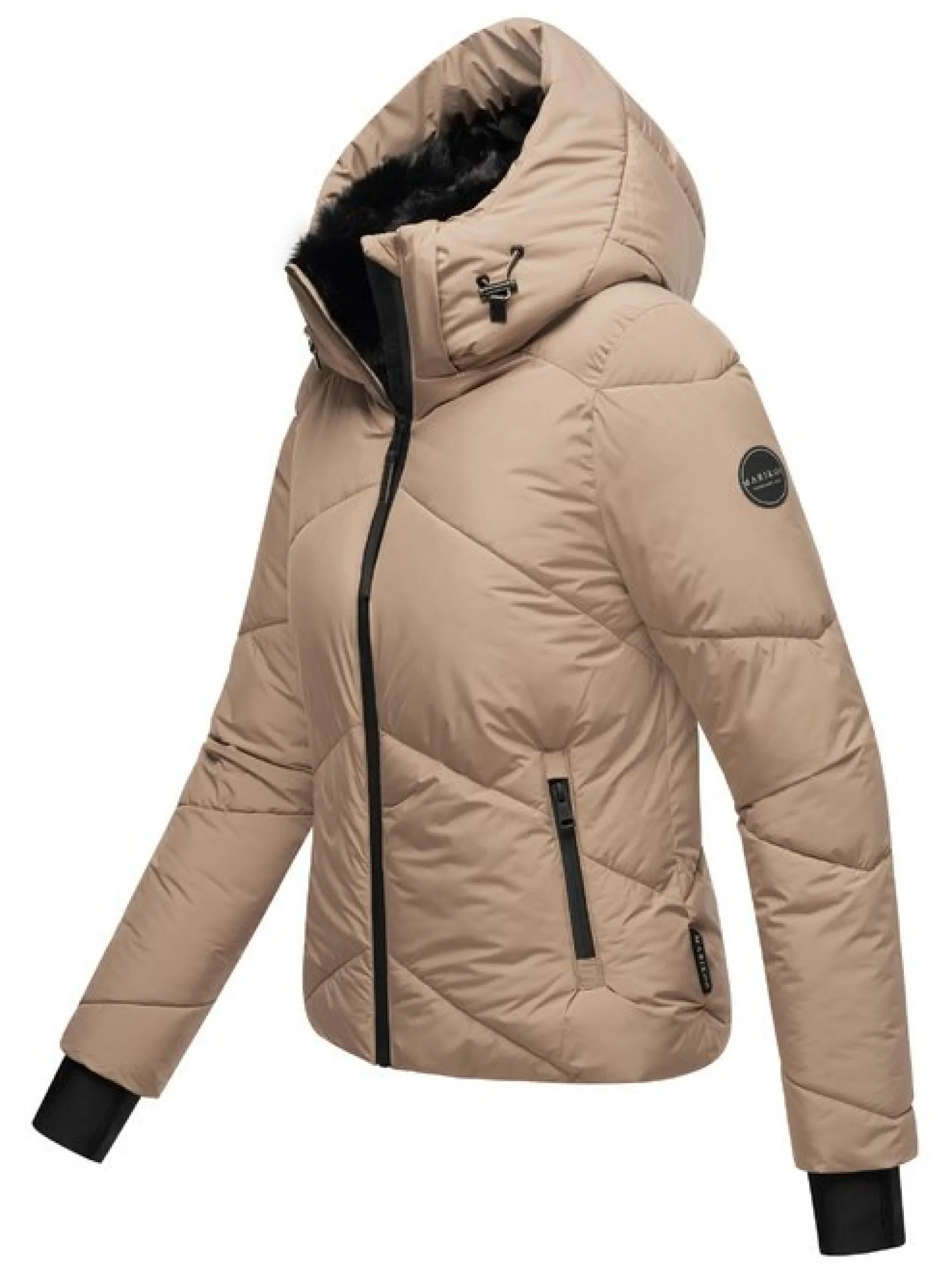 Marikoo Damen Steppjacke - Simaraa XVI in taupe