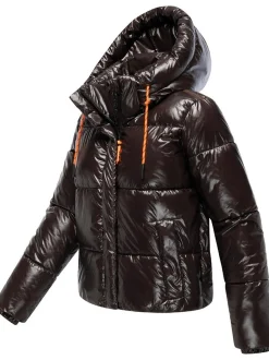 Marikoo Damen Steppjacke - Skyraa 16 in schoko