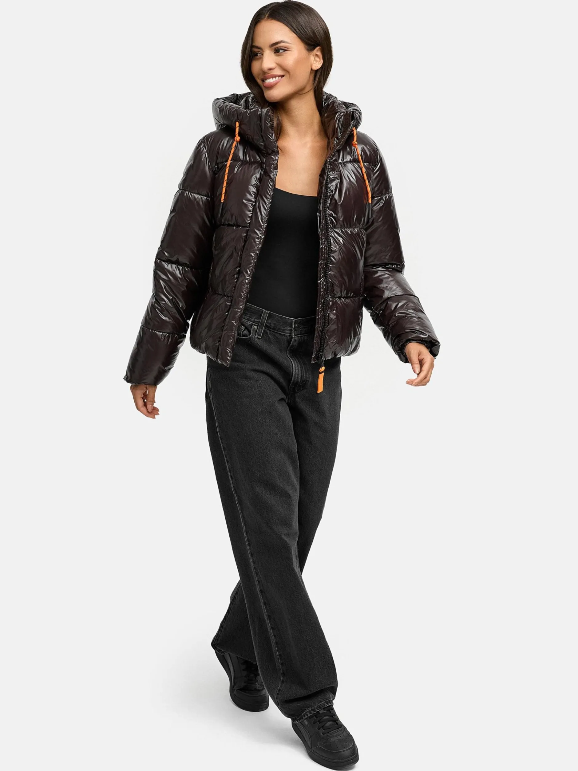 Marikoo Damen Steppjacke - Skyraa 16 in schoko