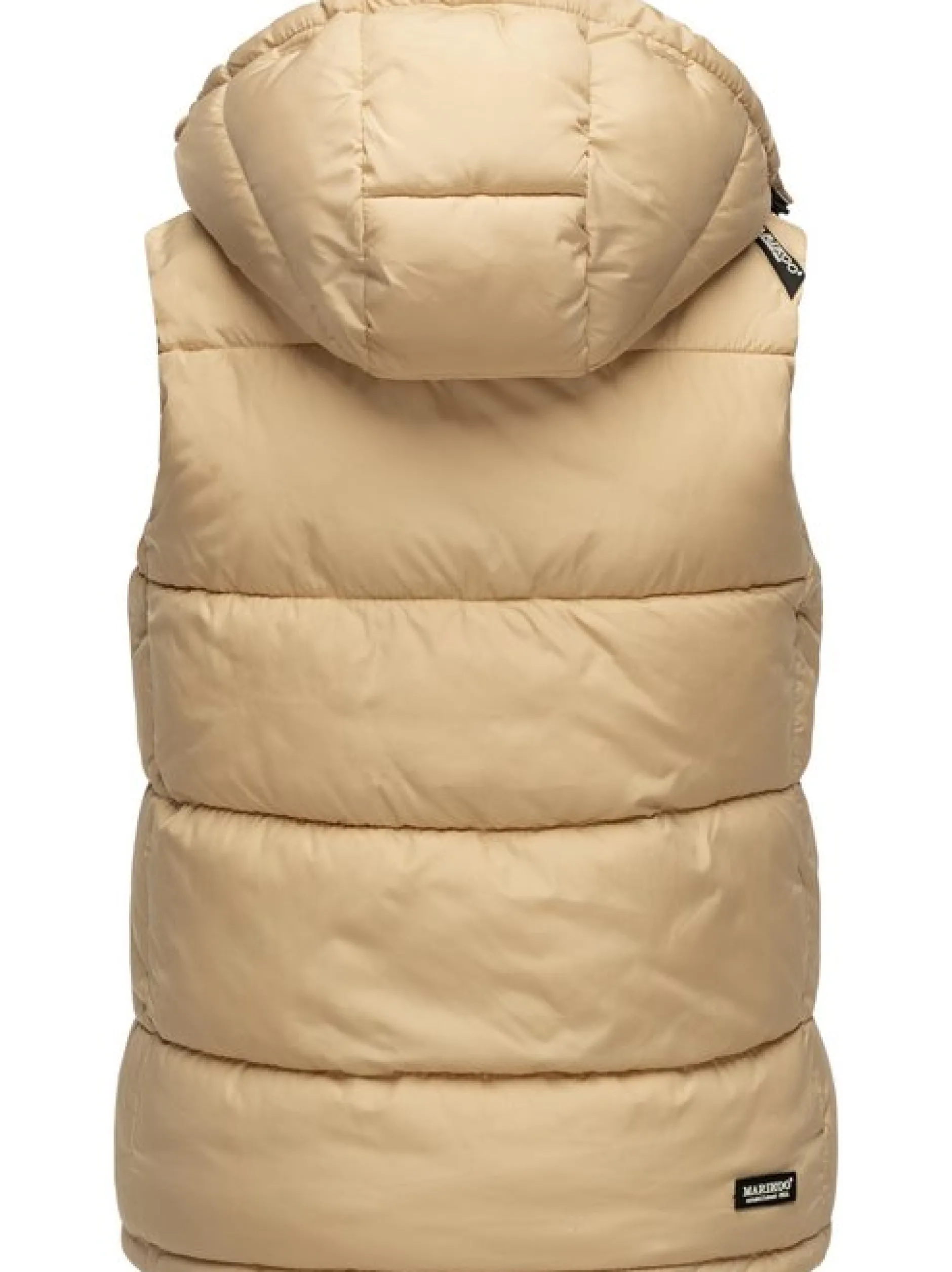 Marikoo Damen Steppweste - Eisflöckchen in beige