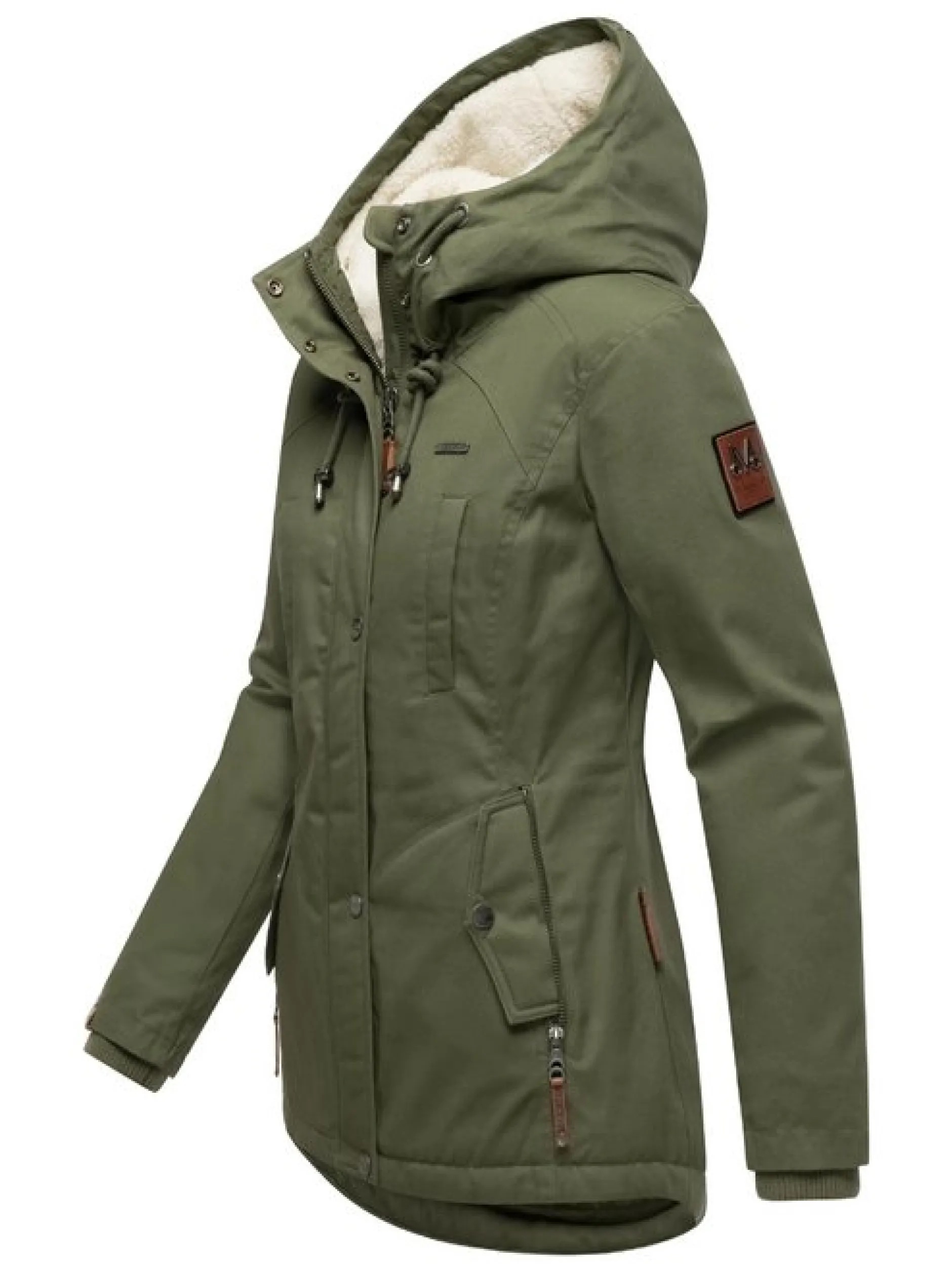 Marikoo Damen Winterjacke - Bikoo in oliv