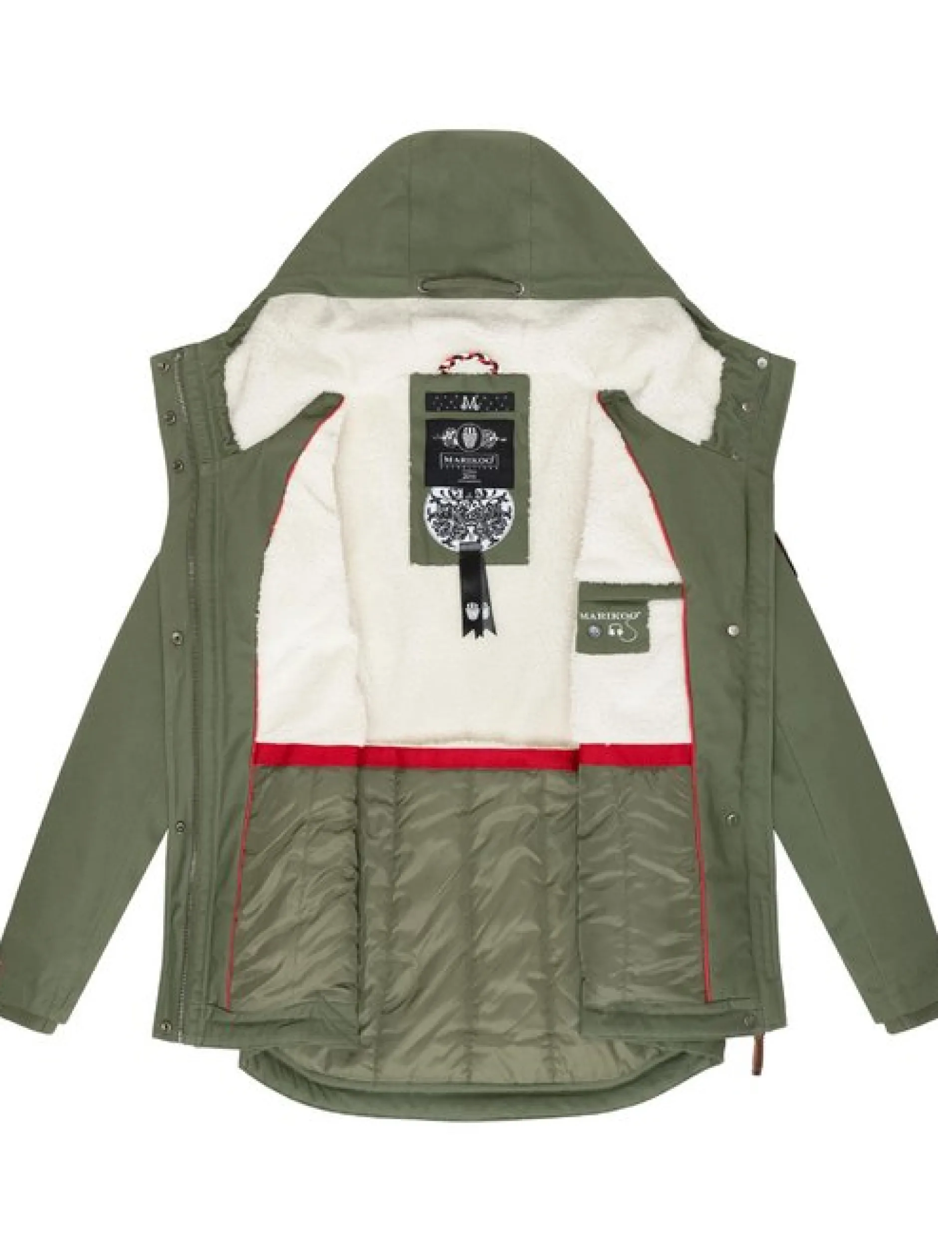 Marikoo Damen Winterjacke - Bikoo in oliv