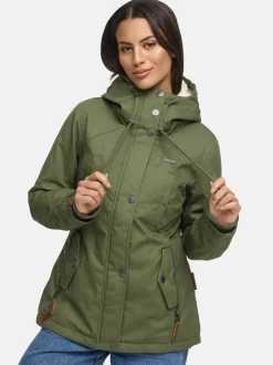 Marikoo Damen Winterjacke - Bikoo in oliv