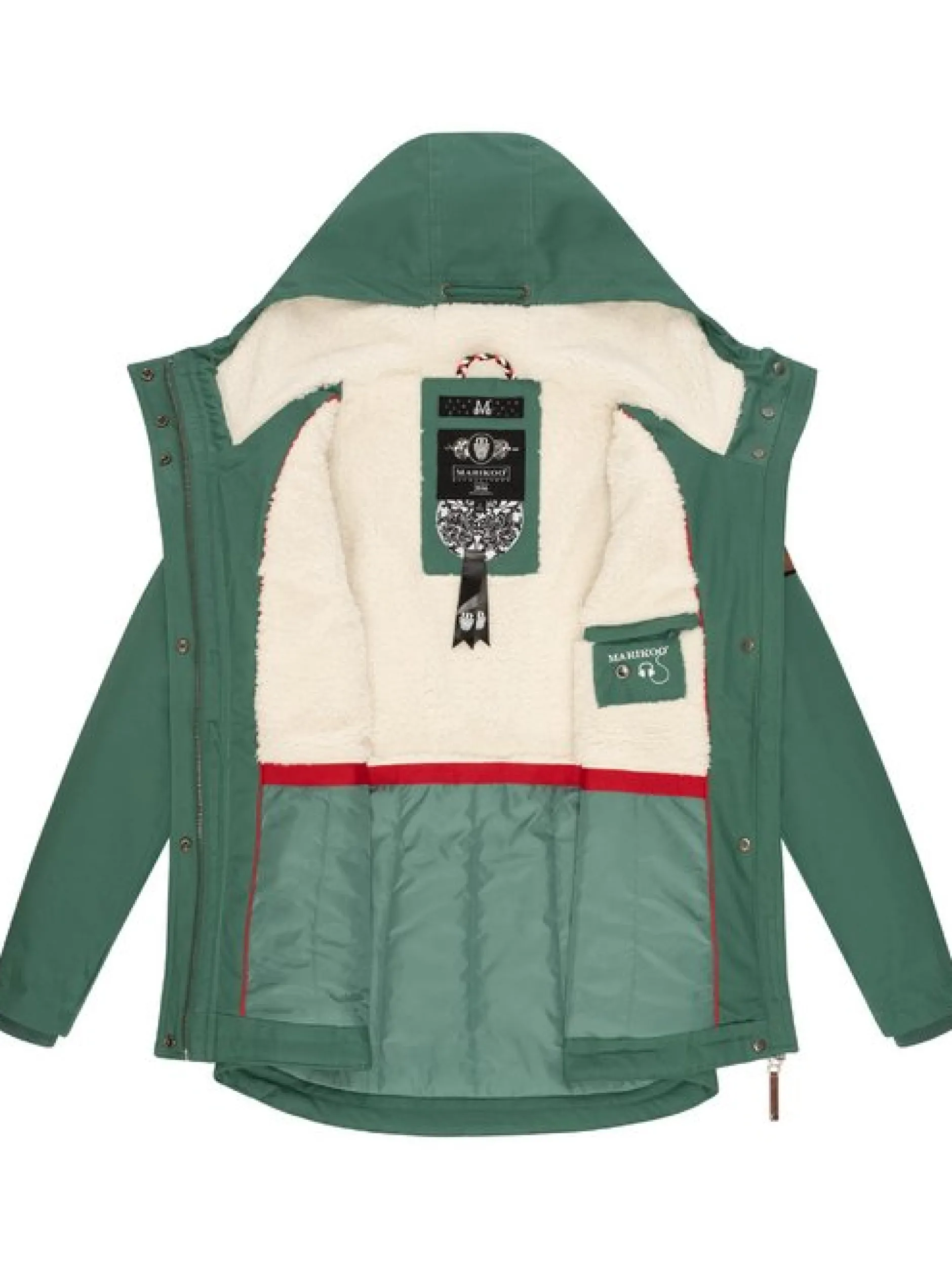 Marikoo Damen Winterjacke - Bikoo in grün