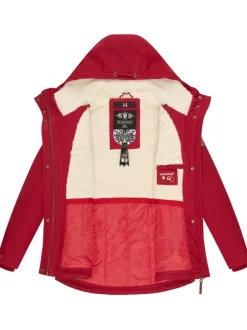 Marikoo Damen Winterjacke - Bikoo in rot