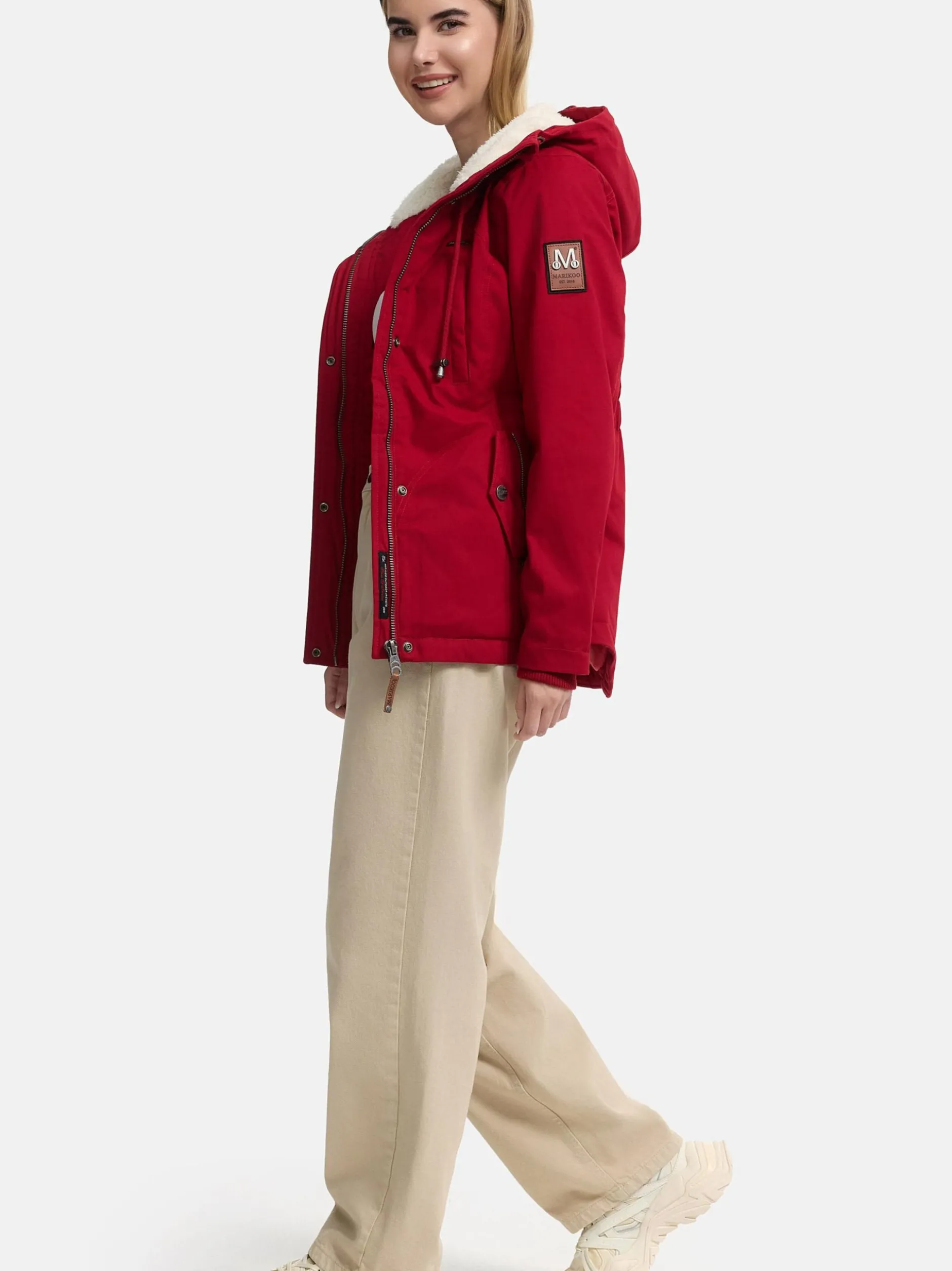 Marikoo Damen Winterjacke - Bikoo in rot