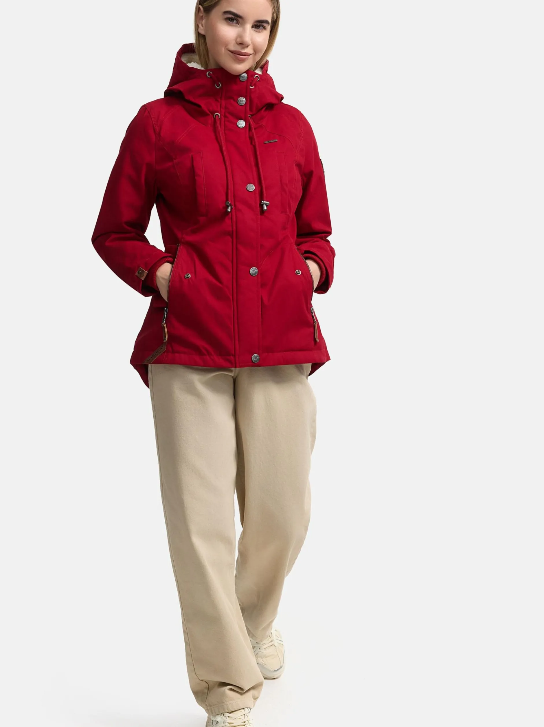 Marikoo Damen Winterjacke - Bikoo in rot