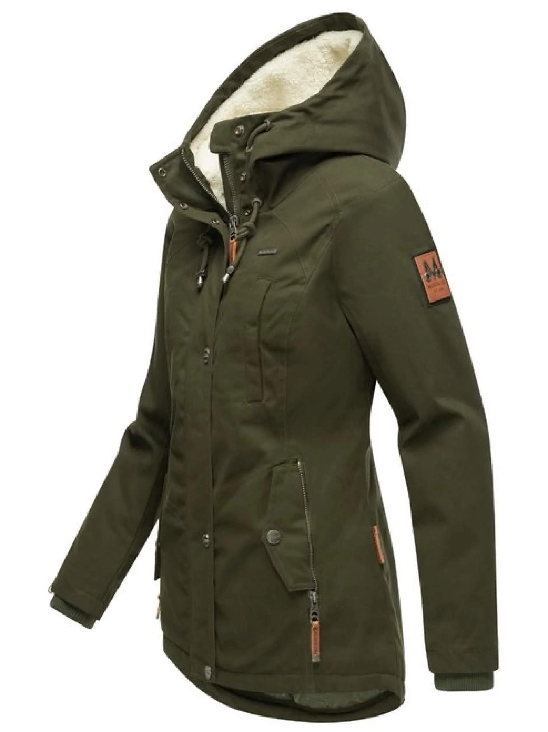 Marikoo Damen Winterjacke - Bikoo in oliv