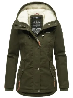 Marikoo Damen Winterjacke - Bikoo in oliv
