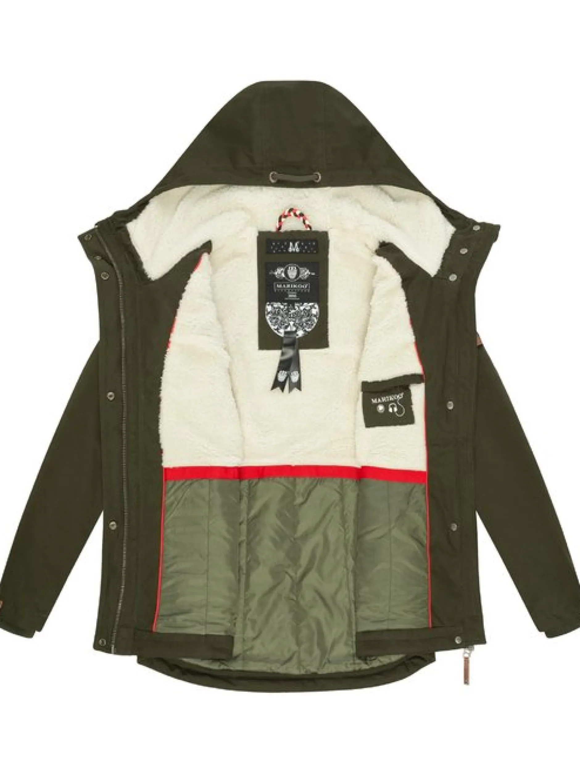 Marikoo Damen Winterjacke - Bikoo in oliv
