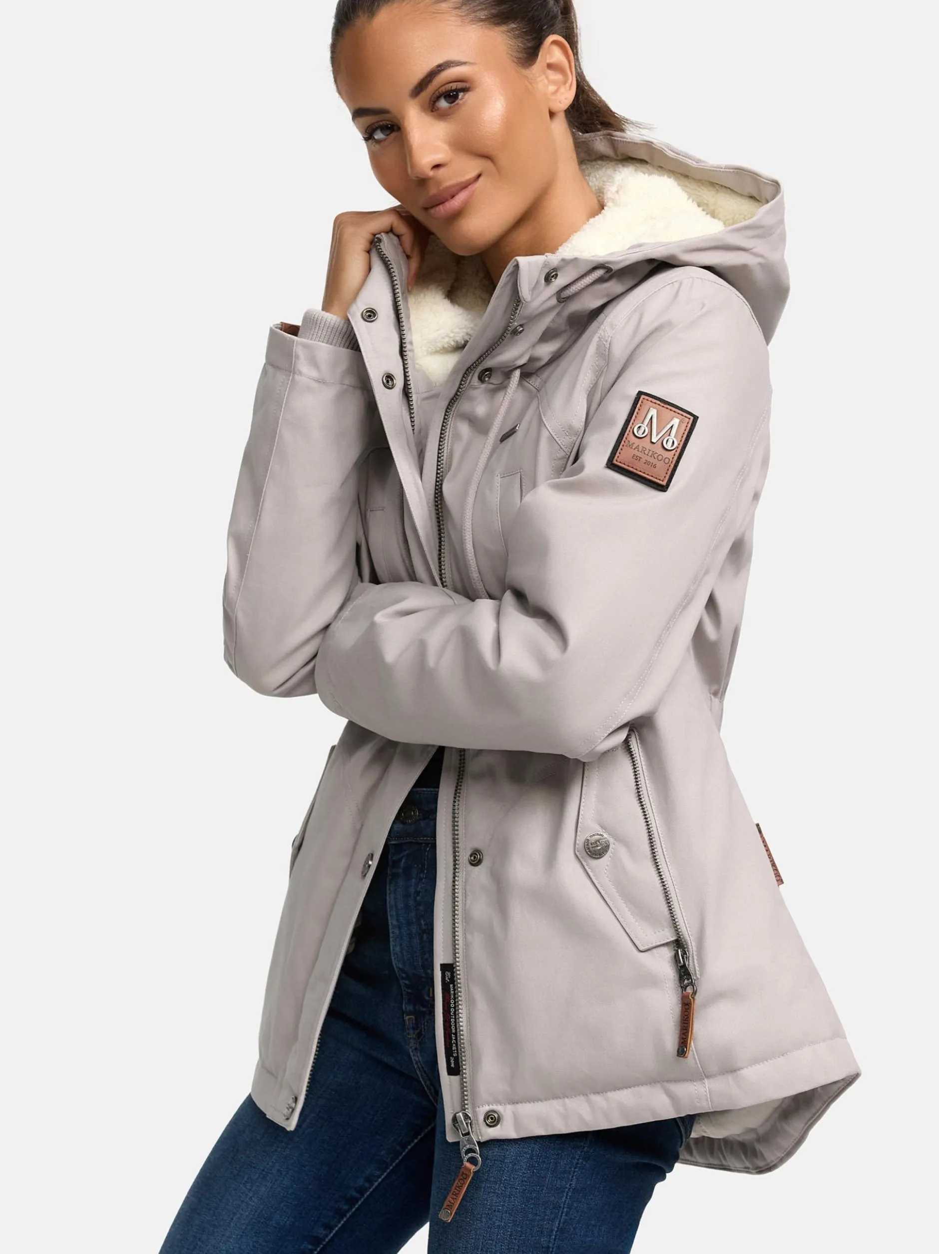 Marikoo Damen Winterjacke - Bikoo in grau