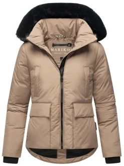 Marikoo Damen Winterjacke - Morinaa XVI in taupe