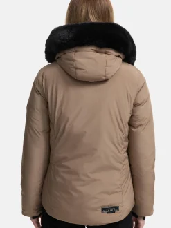 Marikoo Damen Winterjacke - Morinaa XVI in taupe