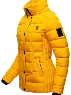 Marikoo Damen Winterjacke - Qesraa in gelb