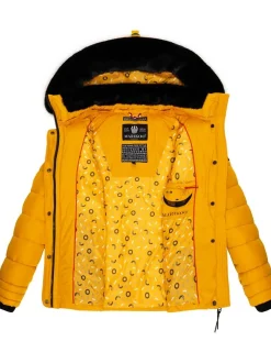 Marikoo Damen Winterjacke - Qesraa in gelb