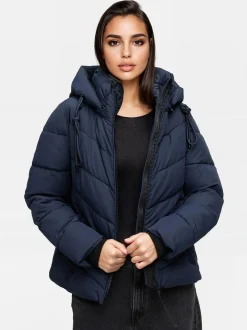 Marikoo Damen Winterjacke - Sahnemausii in marine
