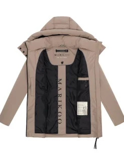 Marikoo Damen Winterjacke - Tivaa XVI in taupe
