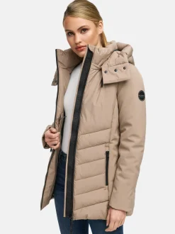 Marikoo Damen Winterjacke - Tivaa XVI in taupe