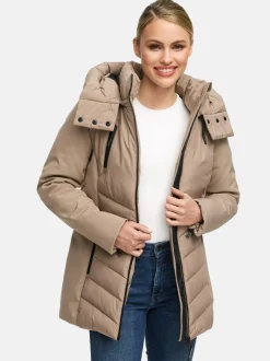 Marikoo Damen Winterjacke - Tivaa XVI in taupe