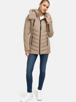 Marikoo Damen Winterjacke - Tivaa XVI in taupe