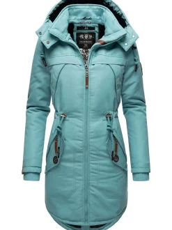 Marikoo Damen Wintermantel - Kamii in blau
