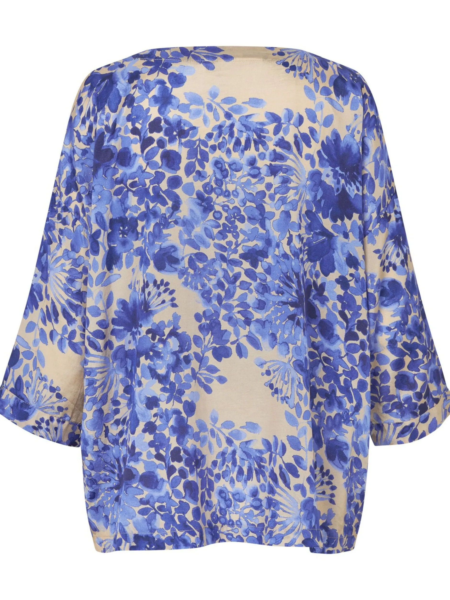 Masai Damen Bluse in blau mehrfarbig - Ärmel: 3/4 Arm