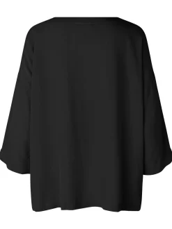 Masai Damen Bluse in schwarz - Ausschnitt: Rundhals