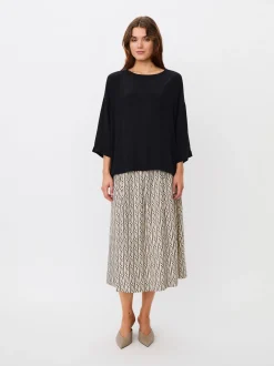 Masai Damen Bluse in schwarz - Ausschnitt: Rundhals
