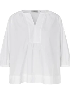 Masai Damen Bluse in weiß - Ausschnitt: Rundhals