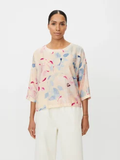Masai Damen Blusenshirt in rosa mehrfarbig