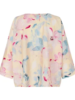 Masai Damen Blusenshirt in rosa mehrfarbig