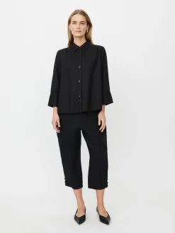 Masai Damen Hemdbluse in schwarz - Ärmel: 3/4 Arm