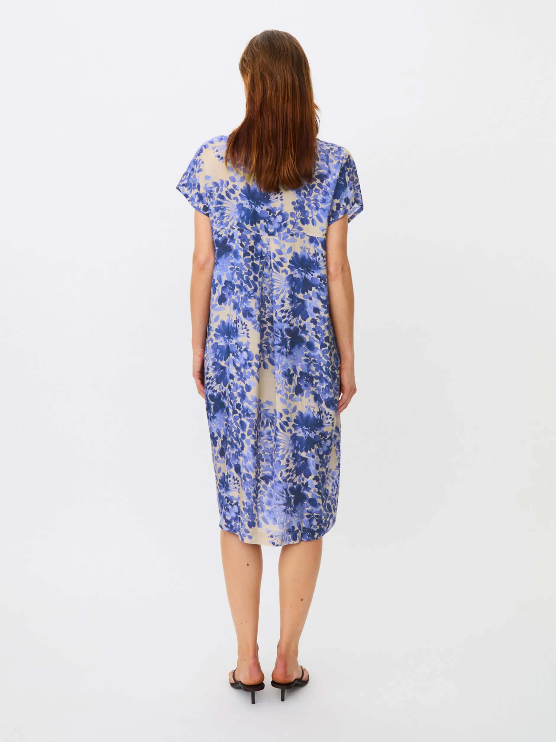 Masai Damen Kleid in blau mehrfarbig - Ärmel: kurzarm
