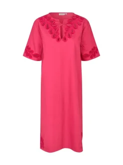 Masai Damen Kleid in pink - Länge: lang