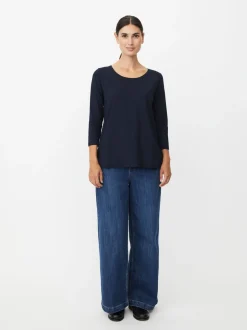 Masai Damen Langarmshirt in marine - Ärmel: 3/4 Arm