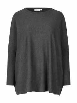 Masai Damen Langarm-Strickpullover in schwarz