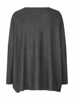 Masai Damen Langarm-Strickpullover in schwarz