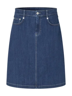Masai Damen Midirock in denim