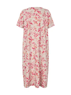 Masai Damen Sommerkleid in rosa pink - Länge: lang