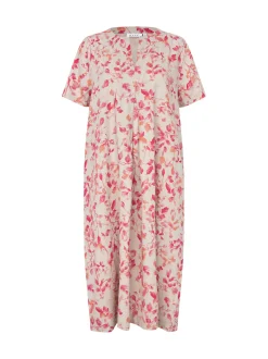 Masai Damen Sommerkleid in rosa pink - Länge: lang