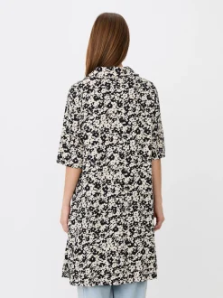 Masai Damen Tunika in schwarz beige - Länge: kurz