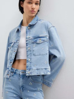 Mavi Damen Jeansjacke - Maren in light stone