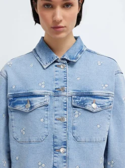 Mavi Damen Jeansjacke - Maren in light stone