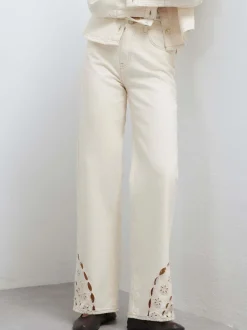 Mavi Damen Jeans - Malibu in ecru