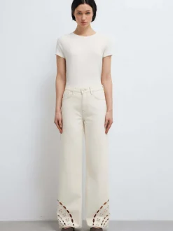 Mavi Damen Jeans - Malibu in ecru