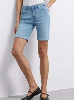 Mavi Damen Jeansshorts - Alexis in light stone
